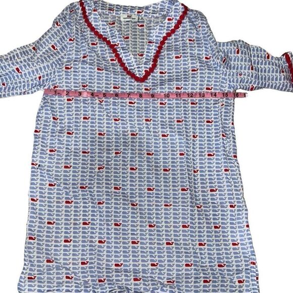 Vineyard Vines Girls Cotton Whale Logo Swimsuit Beach Coverup Tunic size Medium - Picture 4 of 6